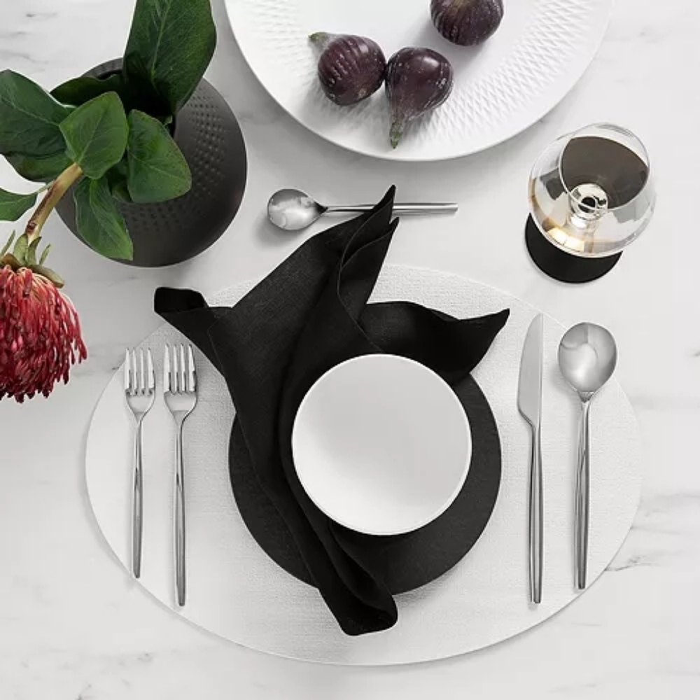 Villeroy & BochManufacture Rock Oval Faux Leather Reversible Placemat, Set of 4